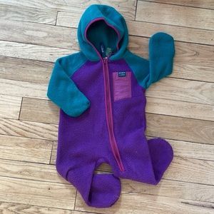 LL Bean Retropile Fleece Suit, 6-12M